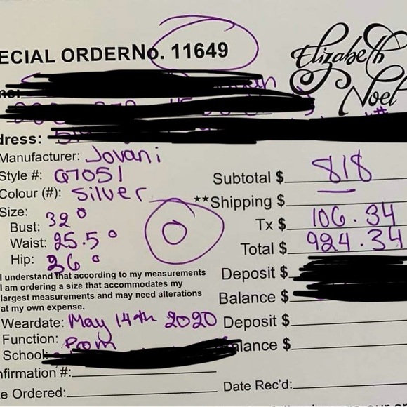 Prom dress (NEVER USED, 2020) - Picture 6 of 6